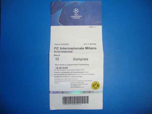 Ticket bvb dortmund - 25/26,